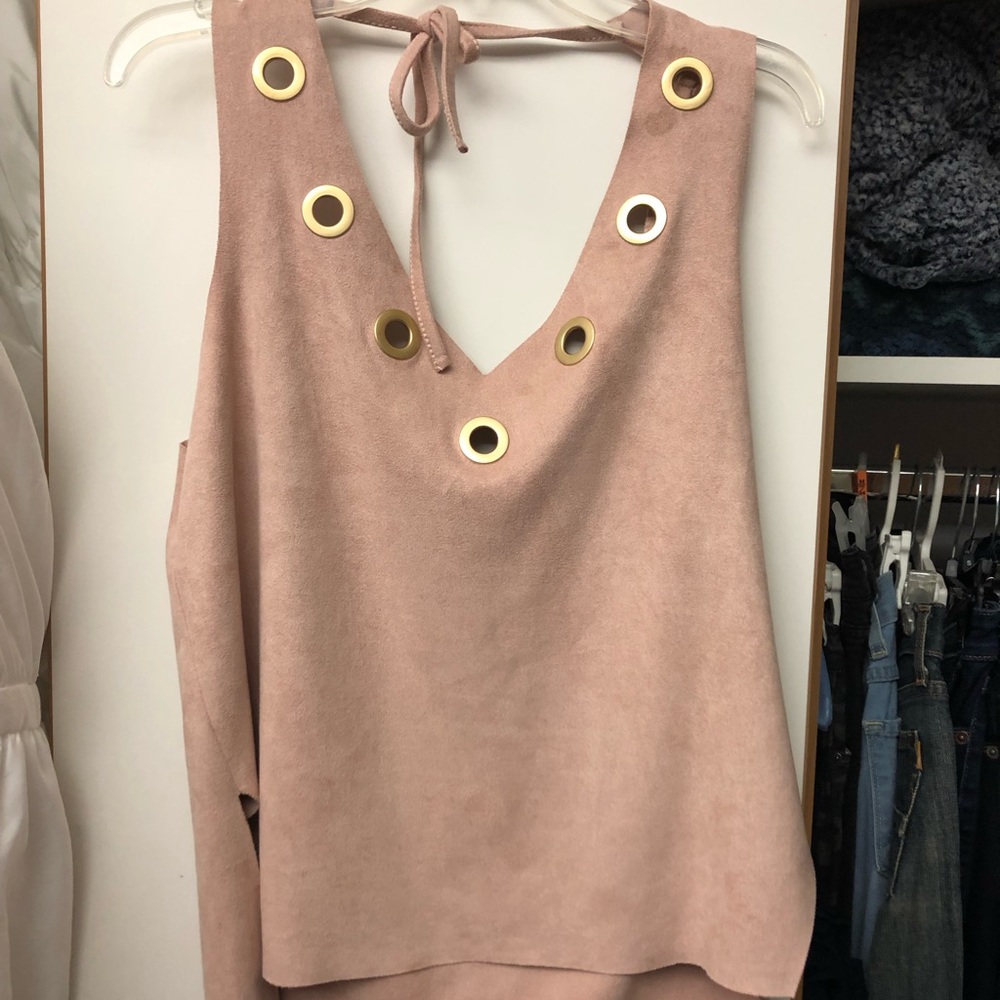 DNA couture Boutique suede top!
